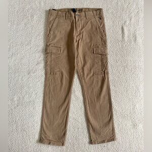 U.S. Polo Assn. Men's Cargo Pants W32 L30 Khaki Brown Cotton Casual Outdoor